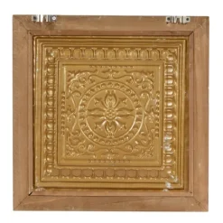 Bronze Metal Mirror Floral Wall Plaques, Set Of 3-Kirkland's Home Fashion