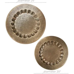 Bronze Metal Moroccan Wall Sculptures, Set Of 2-Kirkland's Home Online