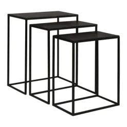 Bronze Metal Nesting Side Tables, Set Of 3-Kirkland's Home Cheap