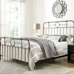 Bronze Metal Pipe Queen Bed-Kirkland's Home Cheap