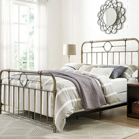 Bronze Metal Pipe Queen Bed-Kirkland's Home Cheap