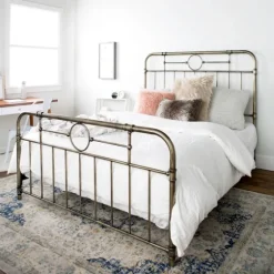 Bronze Metal Pipe Queen Bed-Kirkland's Home Cheap