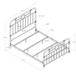 Bronze Metal Pipe Queen Bed-Kirkland's Home Cheap