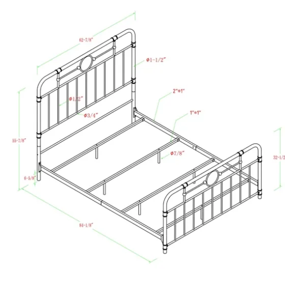 Bronze Metal Pipe Queen Bed-Kirkland's Home Cheap
