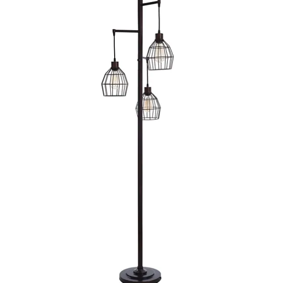 Bronze Metal 3-Tier Floor Lamp-Kirkland's Home New