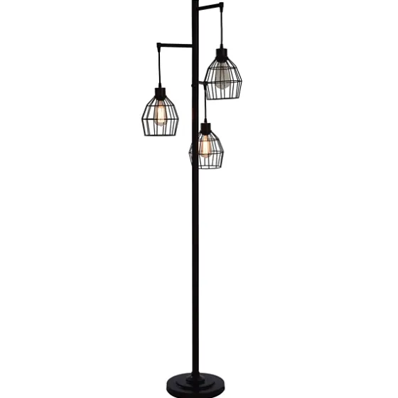 Bronze Metal 3-Tier Floor Lamp-Kirkland's Home New