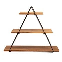 Bronze Metal Triangle Frame Wall Shelf-Kirkland's Home Best