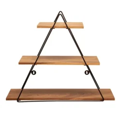 Bronze Metal Triangle Frame Wall Shelf-Kirkland's Home Best