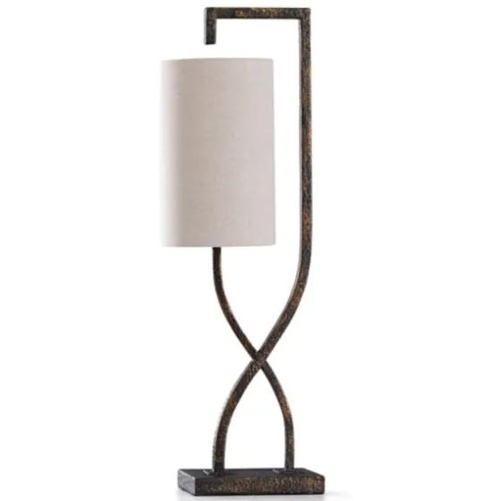 Bronze Metal Wire Hourglass Table Lamp-Kirkland's Home Discount