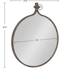 Bronze Metal Yitro Wall Mirror-Kirkland's Home Fashion