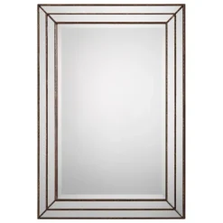 Bronze Metallic Grooved Texture Wall Mirror-Kirkland's Home Online