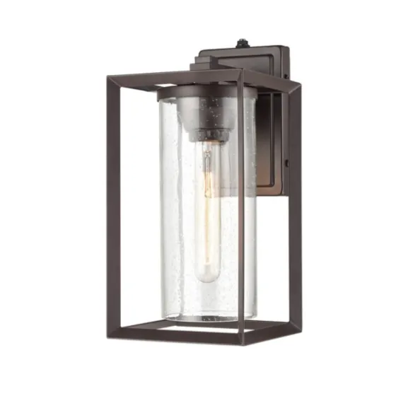 Bronze Open Seeded Glass Outdoor Sconce-Kirkland's Home New