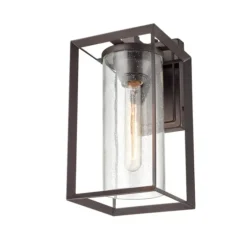 Bronze Open Seeded Glass Outdoor Sconce-Kirkland's Home New