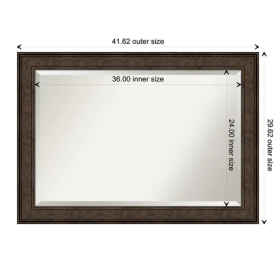 Bronze Panel Frame Beveled Mirror-Kirkland's Home Hot