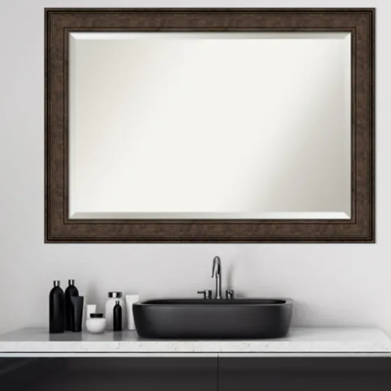 Bronze Panel Frame Beveled Mirror-Kirkland's Home Hot