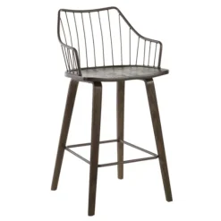 Bronze Poplar Wood Counter Stool-Kirkland's Home Flash Sale