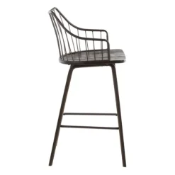 Bronze Poplar Wood Counter Stool-Kirkland's Home Flash Sale
