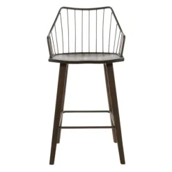 Bronze Poplar Wood Counter Stool-Kirkland's Home Flash Sale