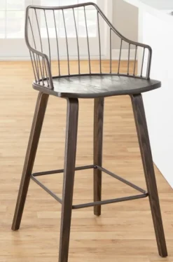 Bronze Poplar Wood Counter Stool-Kirkland's Home Flash Sale