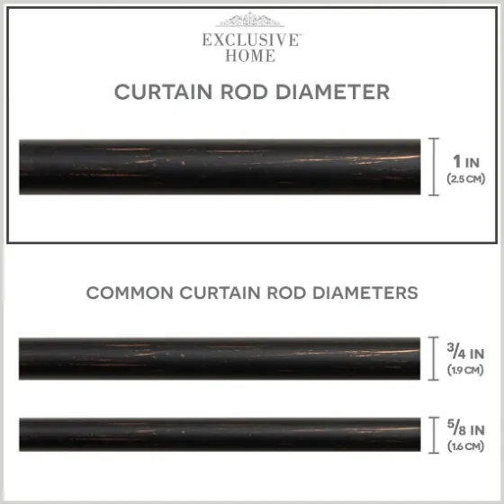 Bronze Rhys Cylinder Curtain Rod, 72 In.-Kirkland's Home Best Sale