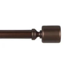 Bronze Rhys Cylinder Curtain Rod, 120 In.-Kirkland's Home Shop