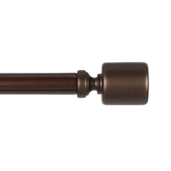 Bronze Rhys Cylinder Curtain Rod, 120 In.-Kirkland's Home Shop