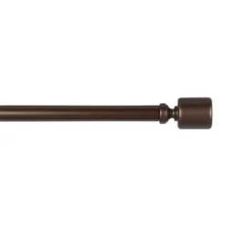 Bronze Rhys Cylinder Curtain Rod, 120 In.-Kirkland's Home Shop