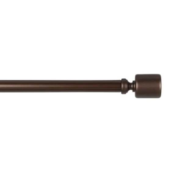 Bronze Rhys Cylinder Curtain Rod, 120 In.-Kirkland's Home Shop