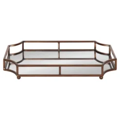 Bronze Scalloped Reflective Tray-Kirkland's Home Outlet