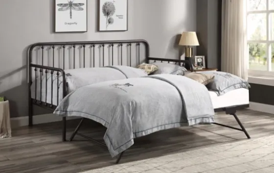 Bronze Spindleback Metal Trundle Day Bed-Kirkland's Home Sale
