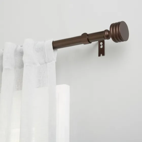 Bronze Stacked Cylinder Curtain Rod, 120 In.-Kirkland's Home Flash Sale