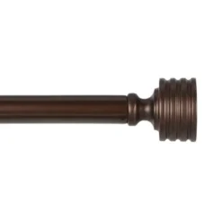 Bronze Stacked Cylinder Curtain Rod, 72 In.-Kirkland's Home Shop