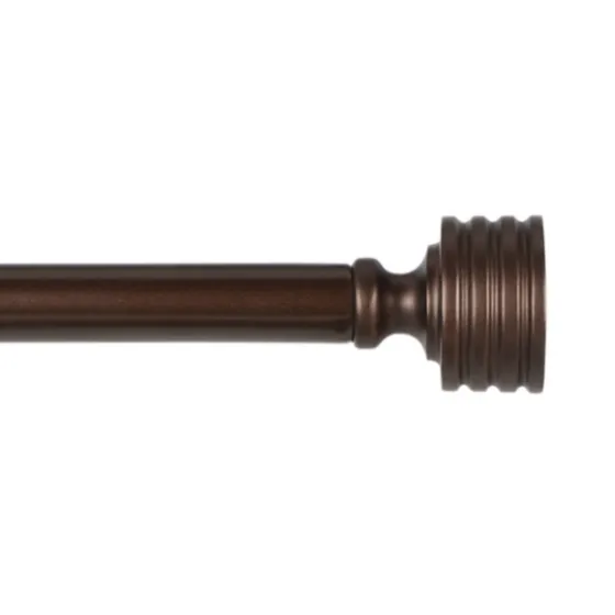 Bronze Stacked Cylinder Curtain Rod, 72 In.-Kirkland's Home Shop