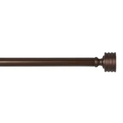 Bronze Stacked Cylinder Curtain Rod, 72 In.-Kirkland's Home Shop