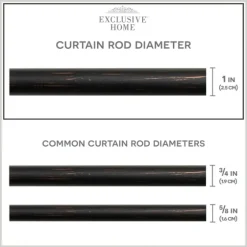 Bronze Stacked Cylinder Curtain Rod, 72 In.-Kirkland's Home Shop
