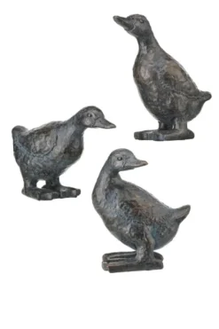 Bronze Textured Duckling Statues, Set Of 3-Kirkland's Home Store