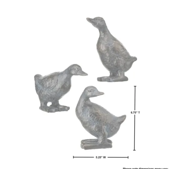 Bronze Textured Duckling Statues, Set Of 3-Kirkland's Home Store