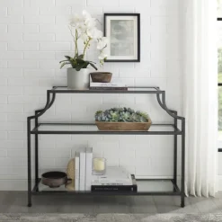 Bronze 3-Tier Ashlee Console Table-Kirkland's Home Shop