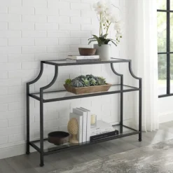 Bronze 3-Tier Ashlee Console Table-Kirkland's Home Shop