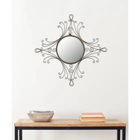 Bronze Victorian Curved Frame Mirror-Kirkland's Home Cheap