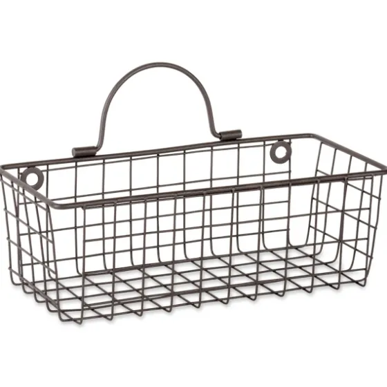 Bronze Wall Hanging Wire Baskets, Set Of 2-Kirkland's Home Online