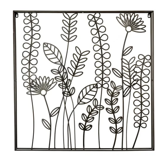 Bronze Wire Flowers Wall Plaque-Kirkland's Home Outlet