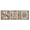 Brown Abstract Wood Framed Wall Plaques, Set Of 3-Kirkland's Home Shop