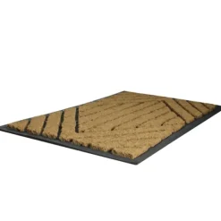 Brown And Black Diamond Coir Doormat-Kirkland's Home Clearance