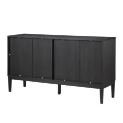 Brown And Black Wood Chevron 4-Door Sideboard-Kirkland's Home New