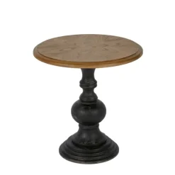 Brown And Black Wooden Hemlock Accent Table-Kirkland's Home Clearance
