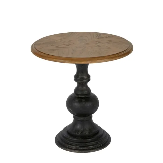 Brown And Black Wooden Hemlock Accent Table-Kirkland's Home Clearance