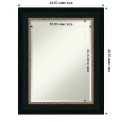 Brown And Bronze Scalloped Edge Frame Mirror-Kirkland's Home Online