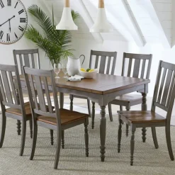 Brown And Gray Traditional Wood Dining Table-Kirkland's Home Hot