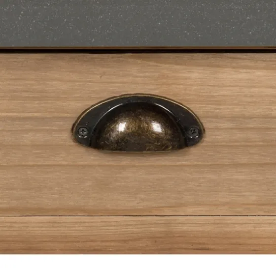 Brown And Gray Wood 2-Drawer Console Table-Kirkland's Home Outlet